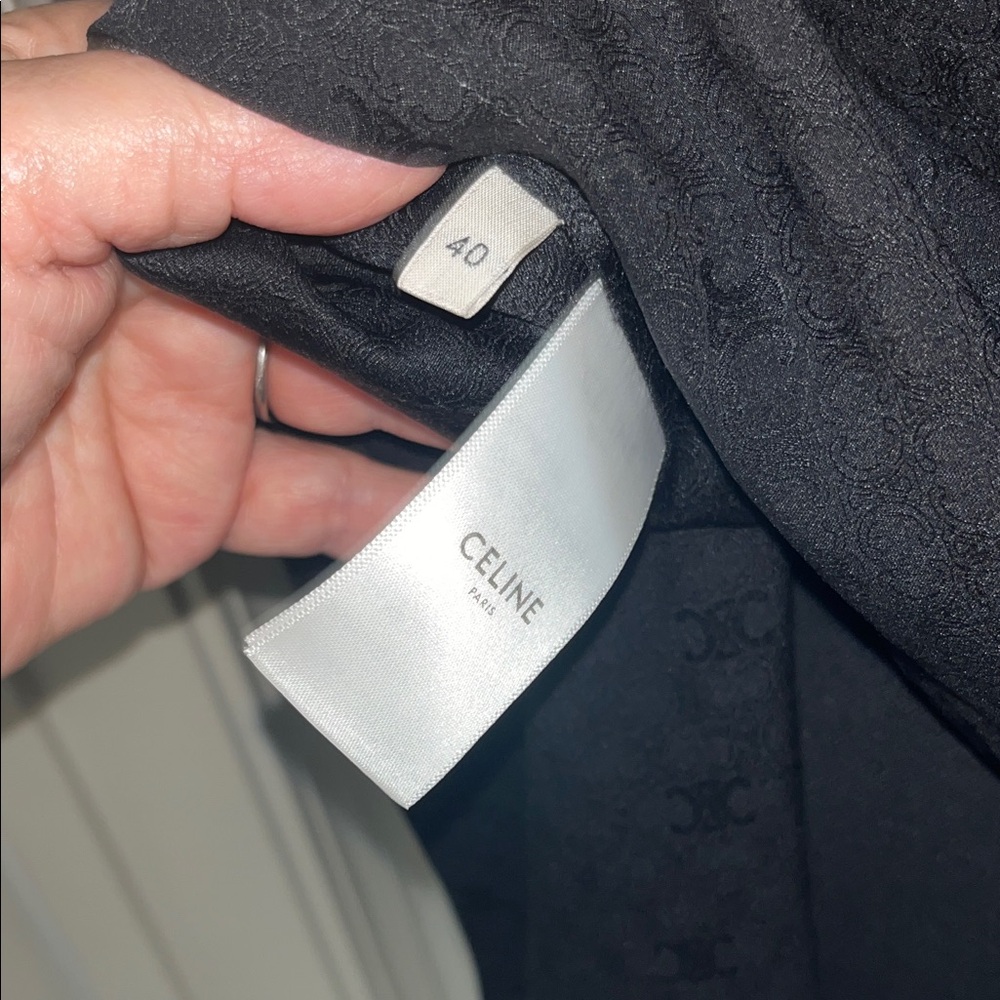 Celine Black Blouse with Gold Buttons NWT - Picture 9 of 10